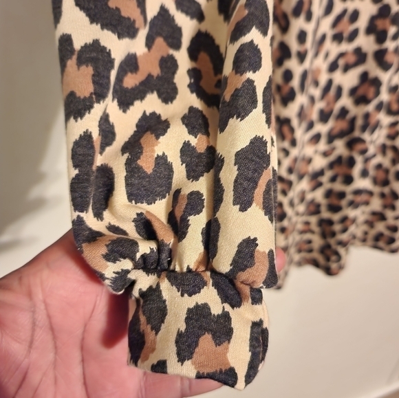 VICI Leopard Print Long Sleeve Dress Size S - Picture 4 of 8